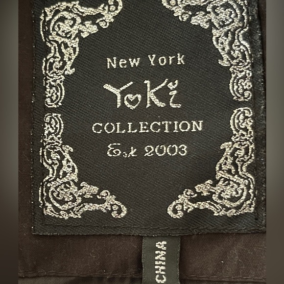 Black New York Yoki Trench Coat - XL Juniors - Picture 7 of 9